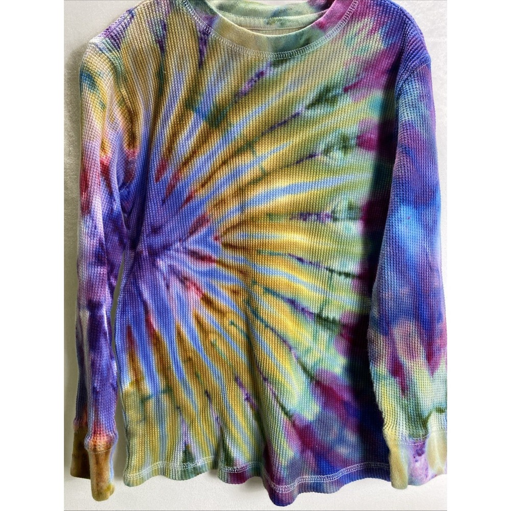 Tie Dye French Toast kids 6/7 Long Sleeve T-Shirt Cotton Blend Multicolor